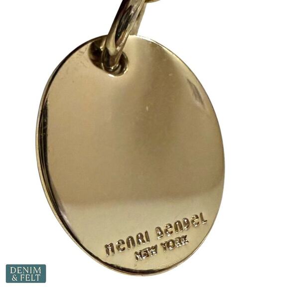 Henri Bendel Black Pebbled Leather Wristlet Clutch Purse Gold Hardware Rare - Picture 7 of 10